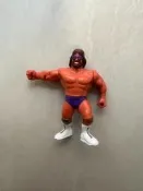 90年代孩之寶titan sports摔跤手可動人偶 品相如圖正版帶銘文 腰部帶回彈功能