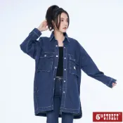 【5th STREET】 女裝 立體口袋設計牛仔襯衫 中古藍 (530172)