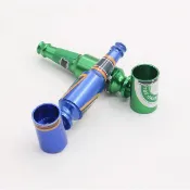LIUKOO彩色鋁合金煙斗金屬啤酒瓶菸斗陽極烟斗