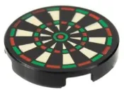【樂高大補帖】LEGO 樂高 黑色 飛鏢靶 標靶 2x2 印刷【14769pb024 10246 10292】DD-1