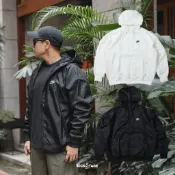 男款 NIKE SPORTSWEAR WINDRUNNER 白色 黑色 連帽 輕量 防風 風衣外套【DA0002】