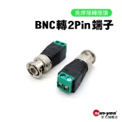 免焊接 BNC轉2Pin端子｜SY-Pin05｜綠色端子/BNC監控/監控配件端子/DIY端子/攝像機接頭/接線端子