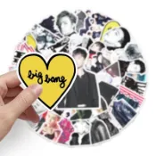 50張入 BIGBANG 封口貼 韓國男團 筆電貼紙 防水 滑板冰箱ipad保溫杯手機殼裝飾貼畫