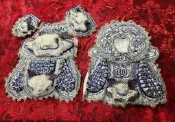 神衣 1尺3 中壇元帥 太子元帥 手工 粒鱗 粒仔鱗 戰甲 藍