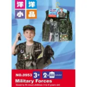 【洋洋小品 軍人特種兵野戰服裝扮服裝】兒童職業裝扮服萬聖節聖誕節化妝表演舞會派對造型角色扮演服裝道具士兵/警察/消防隊員
