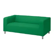 【IKEA 宜家家居】KLIPPAN 雙人座沙發，vissle 綠色