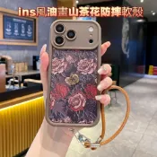 ins油畫山茶花 OPPO A6S A3X A5X A6X A6 A5 A3 PRO 5G 防摔 全包 手機殼