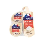 【ILE DE FRANCE 法蘭希】法國 迷你布里乾酪 25gx5顆(BRIE 布利白黴起司 乳酪)