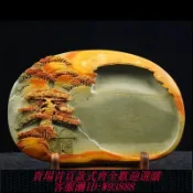 輝煌匯購 {臺灣公司貨 可打統編}硯臺端硯正宗肇慶天然原石實用精品人工浮雕綠端老坑8寸10寸特價
