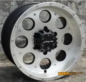 【員林小茵輪胎舘】MVF品牌 16吋 鋁圈 6孔139.7 8J ET10 中心孔67.1 黑車面車邊