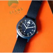 現貨 （全新）BEAMS JAPAN 日本限定 富士山 原創 漢字 指針手錶 日本製 Navy藍