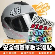 XILLA 安全帽賽車數字潮貼 賽車風格 個性號碼 安全帽改裝 騎士貼紙 防曬 防水 改裝防水貼紙
