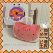 小紅書同款西瓜玩偶水果紙巾盒創意抽紙盒臥室收納盒汽車載抽紙盒可開發票✅攏總好生活百貨🔥臺灣出貨🔥