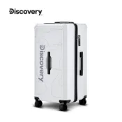 Discovery Adventures 【Discovery】運動款等高線28吋杯架款三把手拉錬行李箱-白