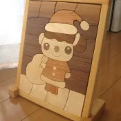 Pinkoi 代購 - 木製拼圖（聖誕主題）：聖誕老公公