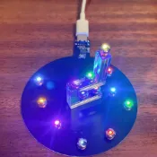 ❀08170425❀  DIY手工磁控燈 適配于一對多無線供電燈珠 手辦模型加燈燈珠 七彩LED感應裝飾燈無線輸電