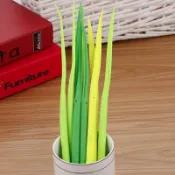 清新小草中性筆 超柔軟造型原子筆 逼真小草筆 辦公文具小禮物