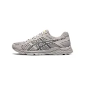(店+)【asics 亞瑟士】T8D4Q-029 ASICS Gel-Contend 4 復古 織物耐磨透氣輕便 低幫 休閒長跑短跑城市通勤體測體考跑步鞋 男款 灰藍色 夏季