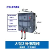 (店+)魚池過濾箱 魚池過濾系統 魚池過濾器 周轉箱過濾箱 魚池水循環系統魚缸過濾盒 上濾過濾器水池滴流 乾濕盒過濾器