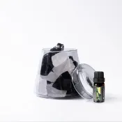 【康是美官方網購】【Montagne】黑白晶｜富士山晶礦杯鍍色款（贈杯蓋）｜佛手柑10ml_廠商直送
