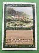 魔法部屋MTG售Portal 3K入門版三國志 Trained Jackal 馴使的豺狼【限量英文+繁中NM】