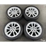 二手/中古/鋁圈輪胎 原廠 AUDI A3 17吋 5孔112 銀 含胎 普利司通 225/45-17 S3 GOLF
