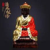 【可開發票】香樟木雕佛像閩南三坪祖師神像清水祖師像居家用供奉師公客廳擺件