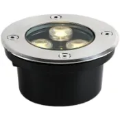 薄型 LED地底燈 埋地燈 地埋燈 台灣製 LED水底燈崁地燈5W LED 3燈牆崁燈IP68戶外防水埋地燈附預埋盒