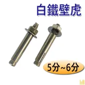 【鴻鈞】 白鐵壁虎 【5支1包】 5分 6分 膨脹螺絲 壁虎螺絲