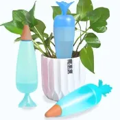 【園藝用品】胡蘿蔔創意型澆花器3入組(家用懶人澆花器 小型滴水器 盆栽自動澆水器 自動滴水器)