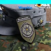【限時下殺】德軍德國公發軍版原品戶外叢斑迷彩parka魔術貼刺繡臂章BDU布徽章[小音嚴選3]