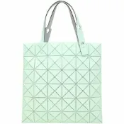 ISSEY MIYAKE 三宅一生 BAOBAO LUCENT W COLOR 6x6 撞色霧面幾何手提托特包(綠x淺綠)