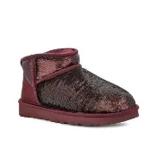【UGG】雪靴 女鞋 靴子 女靴 短靴 Classic Ultra Mini Mirror Ball 深葡萄紫-UG1151616WGRP