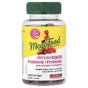 【iHerb】MegaFood, Women's Probiotic + Prebiotic With Vitamin C & Cranberry Gummies, Mixed Berry, 60 Gummies