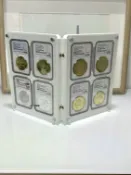 NGC、PCGS、公博、中金評級幣八枚套展示盒-折疊款（手擰螺絲）-Misaki精品