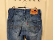 二手Levi’s 型號901大海鷗排扣刷破造型牛仔褲31腰32腰也能穿