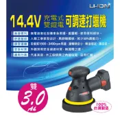 【Techway鐵克威】14.4V鋰電可調速打蠟機/砂磨機 3.0Ah三電組(台製) BTW-POCA-14403V-1