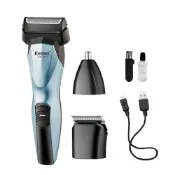 【蝦皮直營】【KEMEI】三合一功能碳鋼電動理髮器(電鬍刀/鼻毛刀)(E1427) 現貨 廠商直送