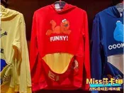 Miss莎卡娜代購【大阪環球影城】﹝預購﹞芝麻街 Elmo 艾摩 餅乾怪 Moppy 莫比 連帽長袖T恤 拉鍊大口袋帽T