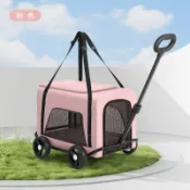 【台灣發貨】寵物推車 寵物摺疊推車 可拆卸提籃 折疊收納  小型寵物貓狗推車兒童寶寶過家家玩具小拉車手推車外出寵物車狗車