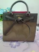 SKII A.D.M.J 拼接緞帶托特包 (附肩揹帶)