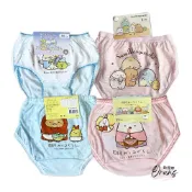 (店+)【Oluna 歐露娜】MIT 4件組 正版授權 角落生物 可愛卡通 女童三角褲 女童內褲 小童內褲 兒童內褲 小學內褲 幼稚園內褲