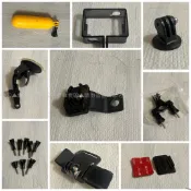 [老傑雜賣]二手 各式副廠 GOPRO 配件/山狗 SJCAM/胸背帶 潛水 浮力 手持 後視鏡座/運動攝影機