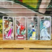 迪士尼 白雪公主 美人魚 灰姑娘 長髮公主 手機殼 液體流沙 保護殼 iPhone7 plus 美女與野獸 公主系列