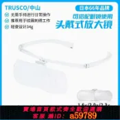 集品臺 【店長推薦 品牌好貨】 日本TRUSCO雙目眼鏡頭戴式放大鏡眼鏡手工活紋眉刺繡紋繡紋身閱讀