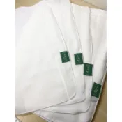 日單 《紗布/純白/米白》雙層紗布 方巾 手帕 25.5*30.5公分 小方巾 薄款 純棉 微瑕