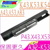 電池動力 ASUS A43 A53 K43 K53 電池(保固最久)- 華碩 A32-K53 K43SJ K43SV K43UJ K53B K53BY K53E K53F K54 K84 P43E P43F P43J P43S P53E P53F P53J P53S K43B K43BY K43E K43F K43J K43S K43U K53J K53S K53SD K53SJ K53SV K53T K53TA K53U