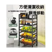 (店+)森格諾傢居 不鏽鋼推車置物層架 多功能落地式廚房層架 可調節微波爐架 烤箱架 浴室隙縫收納架 小推車