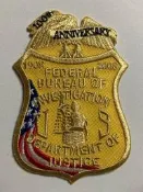 FBI 美國聯邦調查局100周年紀念刺繡臂章