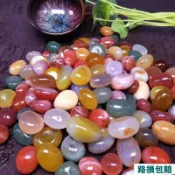 🐱寵物用🐱魚缸造景 南京雨花石天然魚缸造景石五彩石水培花盆栽鹅卵石小石頭小彩碎石
